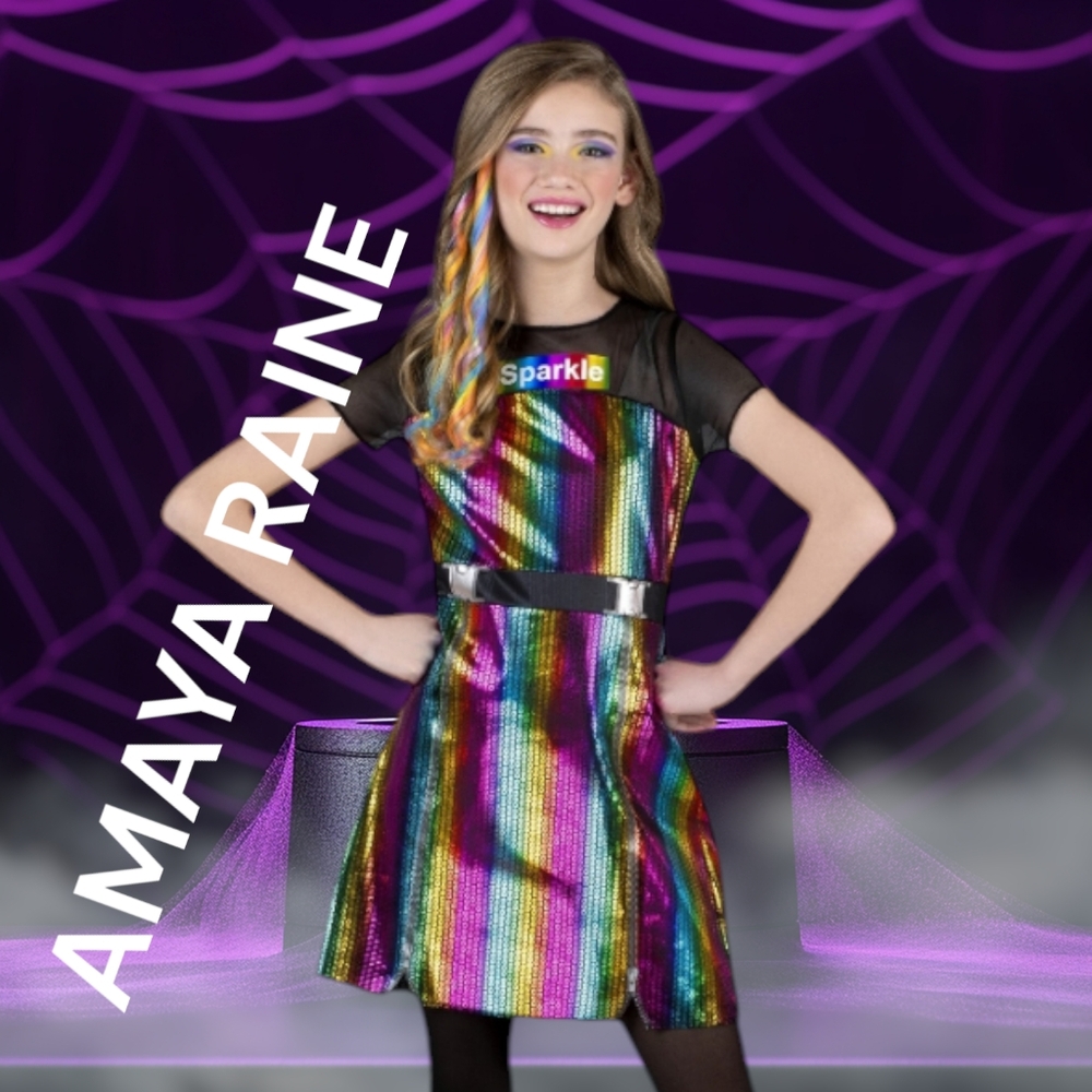NWT Amaya Raine Rainbow High Girl's Costume Dress Up/Halloween Size S (6/6X)